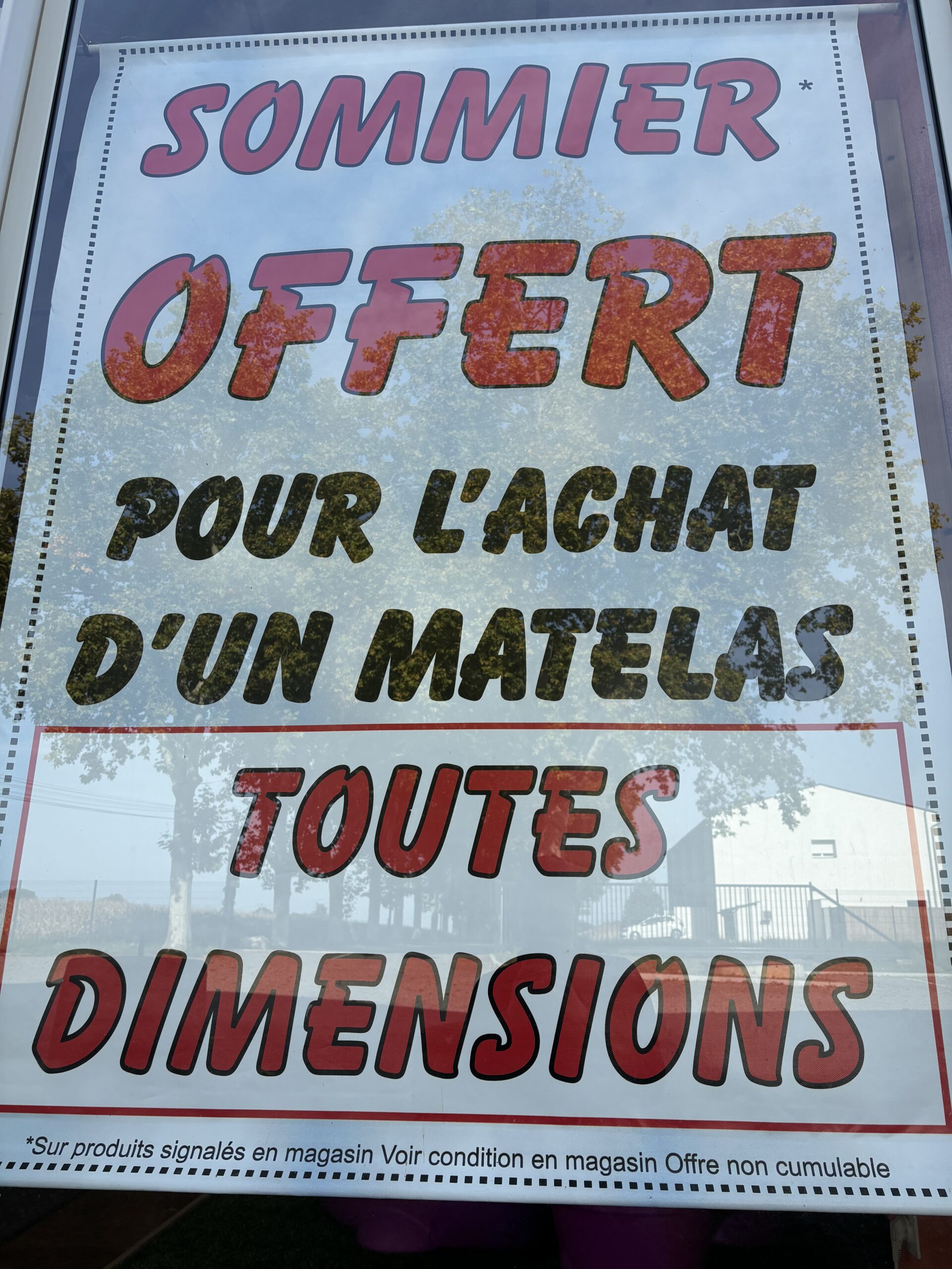 promotion sommier offert pour l'achat d'un matelas